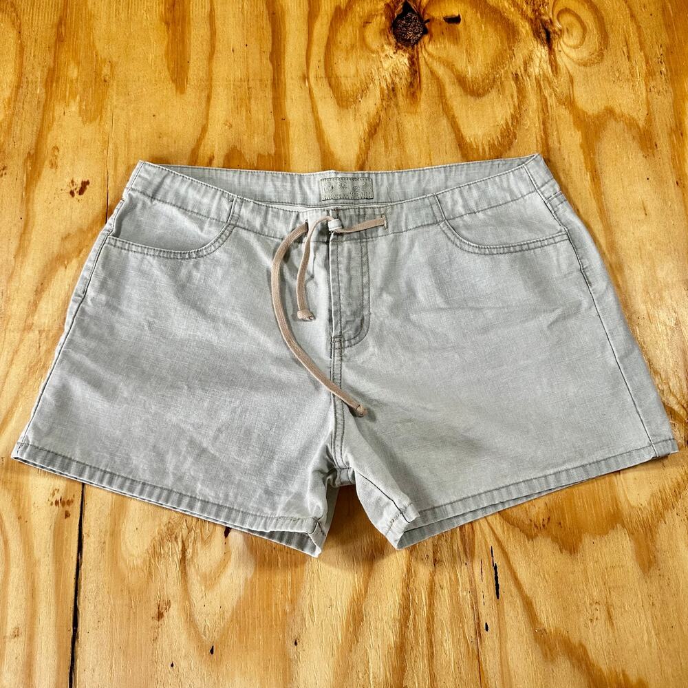 Vintage L.E.I. Cotton Drawstring Blue Light Wash Denim Shorts - Size 11